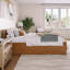 Lit plateforme en bois massif avec pied de lit et gigogne Orlando-96140338