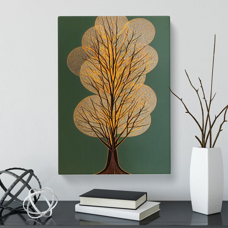 Contemporary Tree Vol.4 - Wrapped Canvas, 50cm H x 35cm W x 3cm D