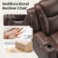 Fauteuil inclinable électrique rétro en cuir écologique-42250147