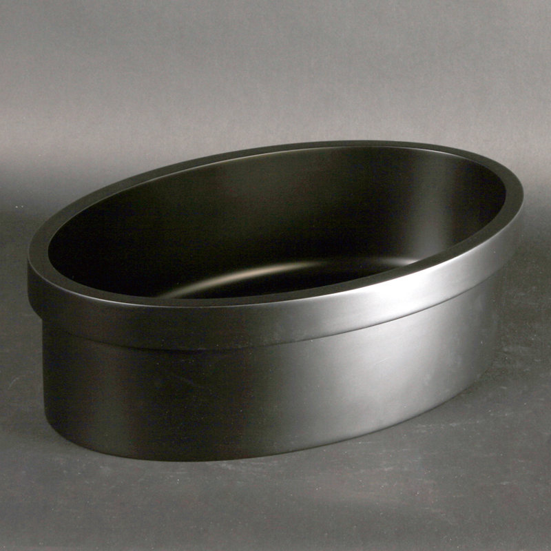 Vetro Freddo 21'' L Bathroom Sink, Black