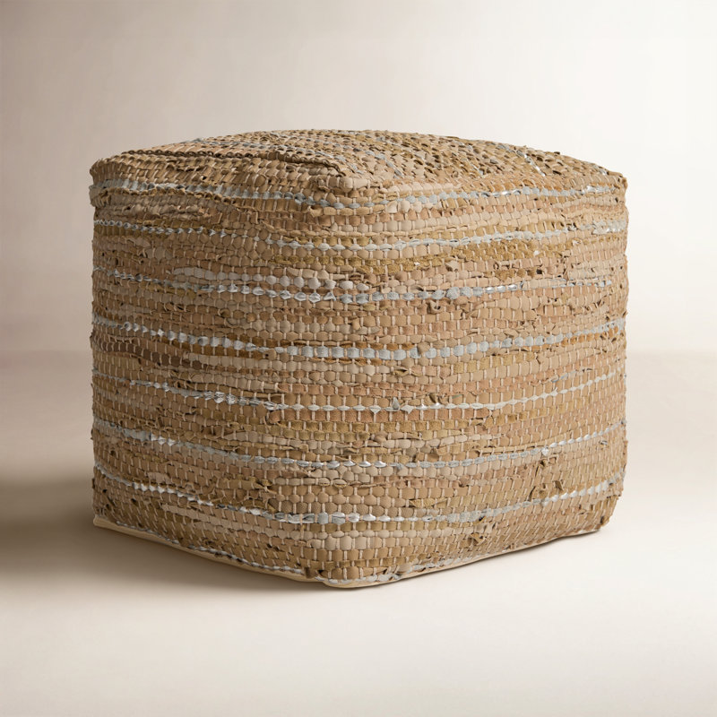 Reynold 16" Upholstered Pouf