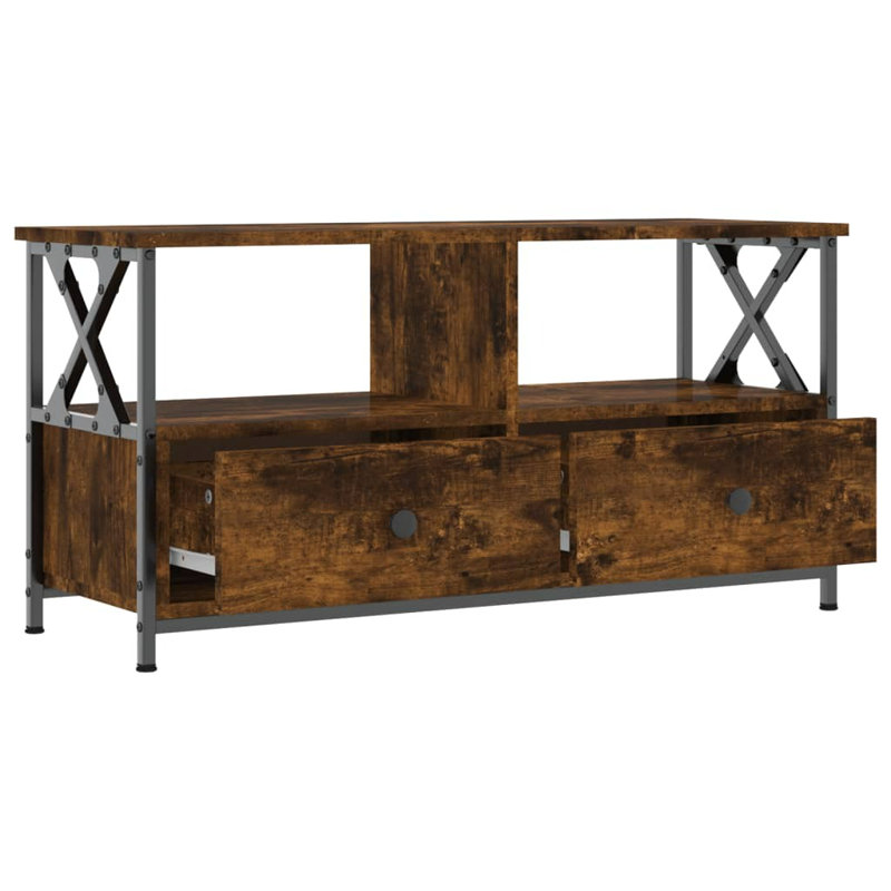 Sireci TV Stand for TVs up to 40", Smoked Oak