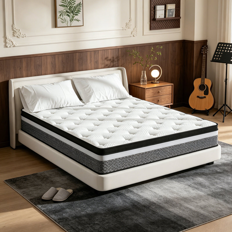 31cm Medium Gel Memory Foam Pocket Sprung Mattress, Kingsize (5')