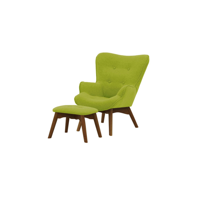 Wimbled Children's Club Chair, Green/Dark Oak