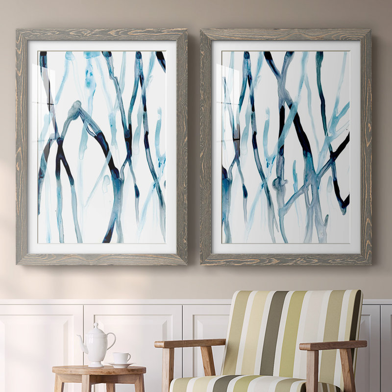 «Runnel I», reproduction de photo sur toile 2 pièces, Cadre gris, H 31,5 po x l 88 po x P 1,5 po