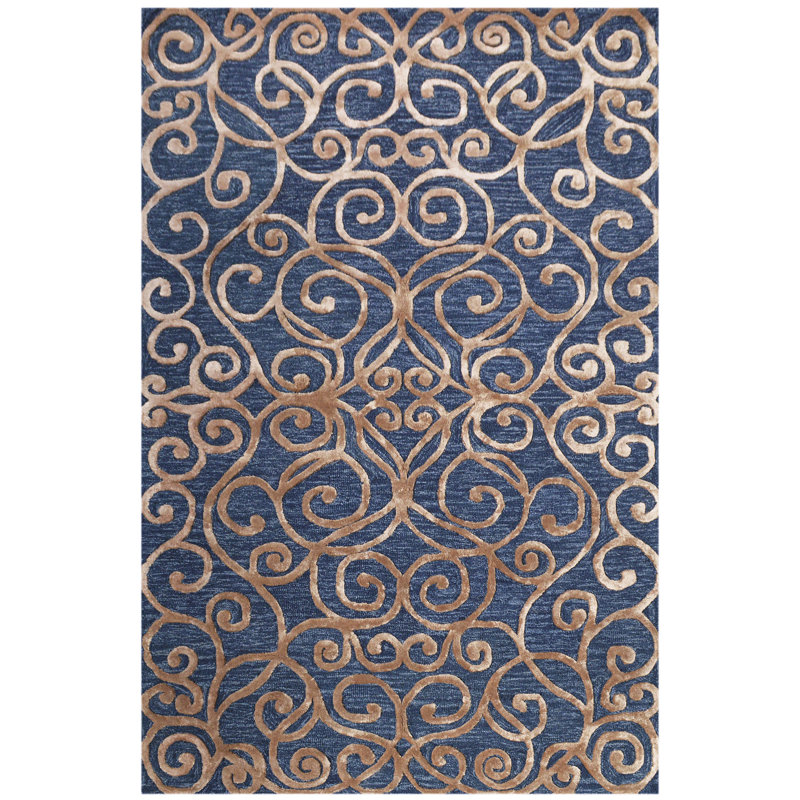 Monte Carlo Abstract Hand Woven Area Rug, Rectangle 122 x 183cm