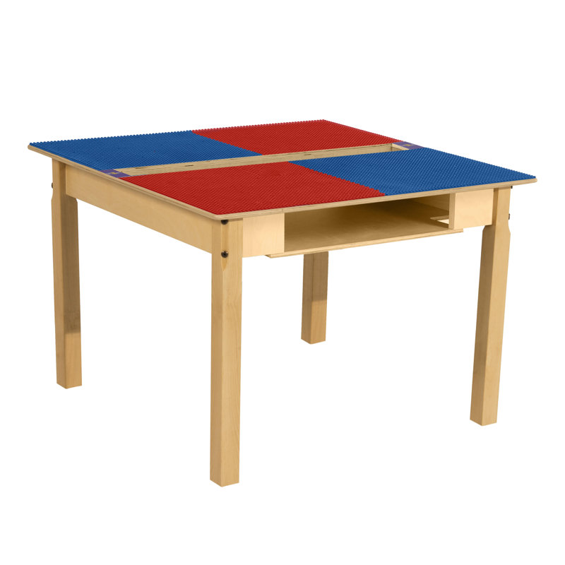Table de jeu Time-2-Play, Rouge/bleu, H 20,5 po x L 35 po x l 31 po