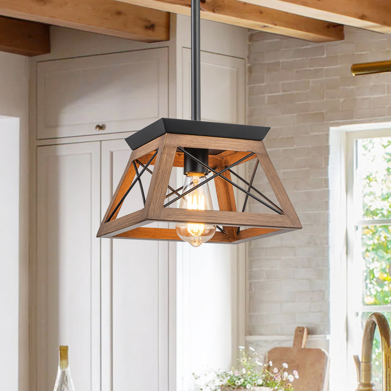 Dorina 1 - Light Candle Style Pendant, Brown