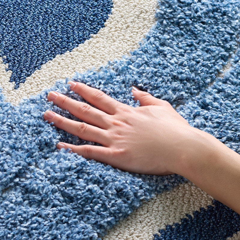 Florida Shag Performance Geometric Rug, Rectangle 4' x 6'