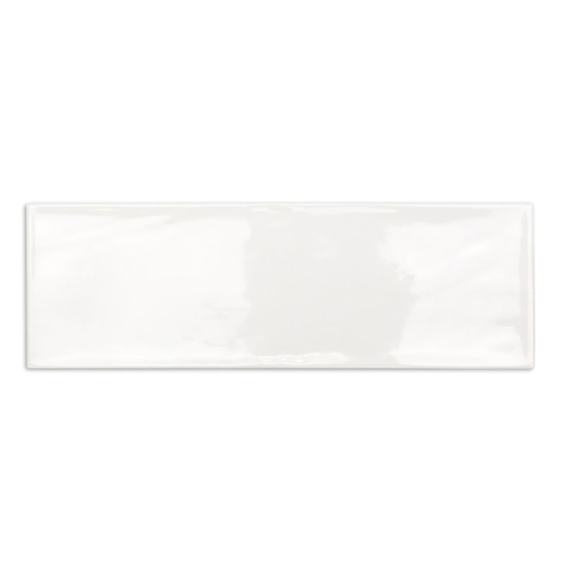 Carrelage mural en céramique 4 "x 12" Pacific (10,76 pieds carrés / caisse), blanc