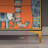Hand-Painted Storage Cabinet with Multi-Compartmen