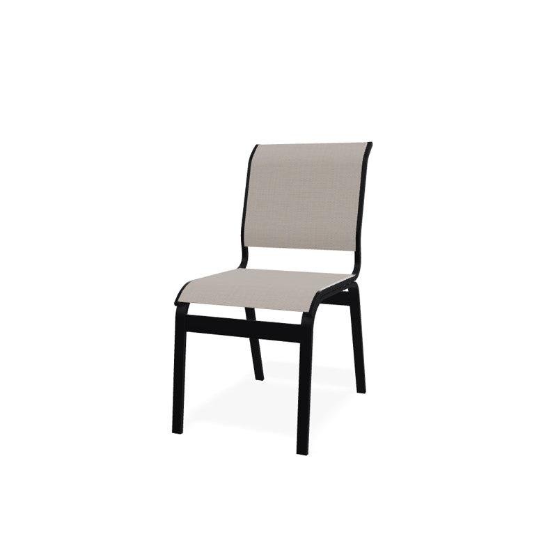 Chaise d'appoint de salle à manger Hiraku, Noir texturé, Naturel