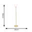 Frenchie 150cm Plated Traditional Floor Lamp