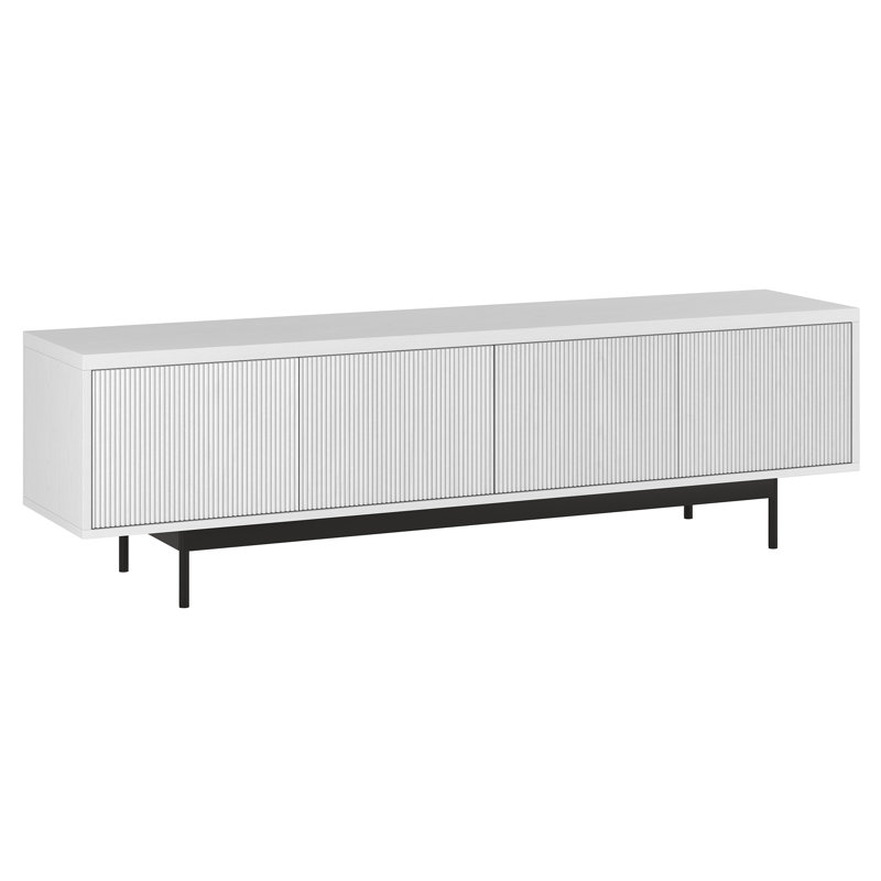 Jaiona Rectangular TV Stand For TV's Up To 75", White