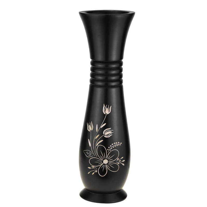 Vase en bois de manguier 14 po