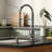 Kitchen Faucet with Pull Down Sprayer, Stainless Steel Kitchen Faucet, Utility Single Handle Spring Sink Faucets 1 or 3 Hole, Kitchen Faucets for Farmhouse Camper Laundry Rv Bar-60067808