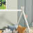 Tent-Shaped Floor Bed,Teepee Bed With Guardrails,Slats-1226025873-1226025874