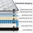 10 Inch Plush Memory Foam Pocket Spring Hybrid Mattress In A Box With Certipur-US Certified Memory Foam-117336052