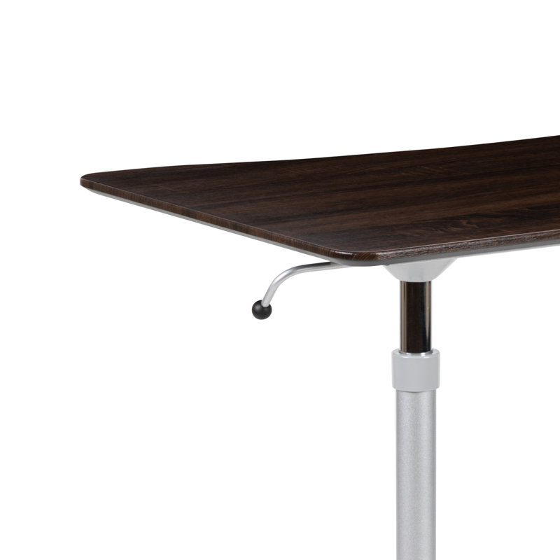 Bureau d'ordinateur ergonomique assis et debout Kamen - Bureau debout, Gris