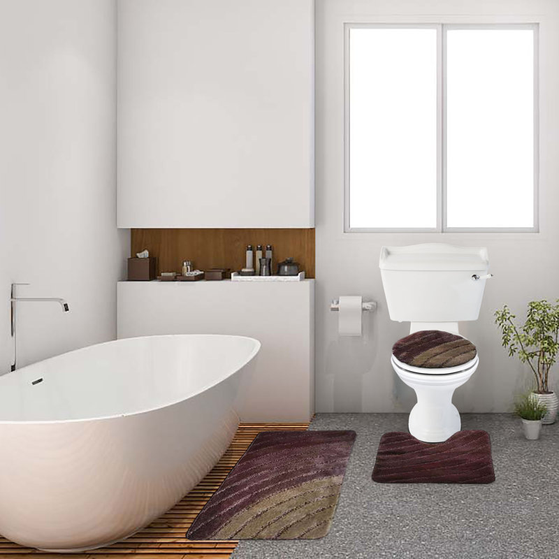 Crestside Non-Slip Bath Rug, Galaxy Gold