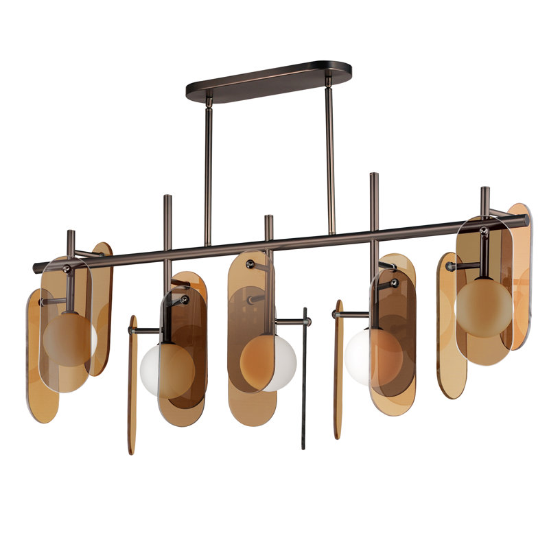 Megalith 5 - Light Pendant, Brushed Bronze, Amber
