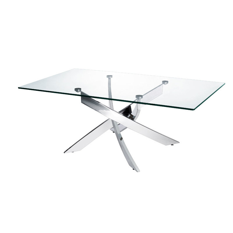 Table basse à plateau en verre Chokio