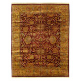 Rust Fine Hand Knotted Augra 12'4"X 14'9"
