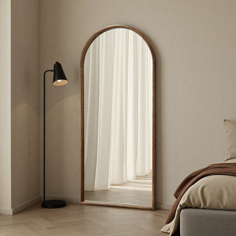 Solid Wood Arch Mirror