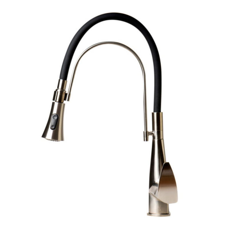 Alfi Brand Pull Down Kitchen Faucet, Brushed Nickel