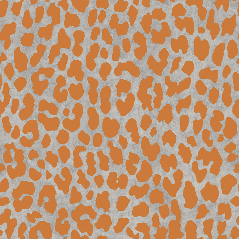 Papier peint adhésif RuLeopard, Orange