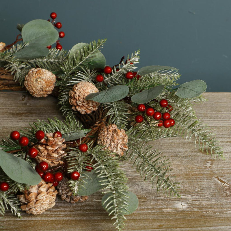 Dried Pinecones 61cm Wreath