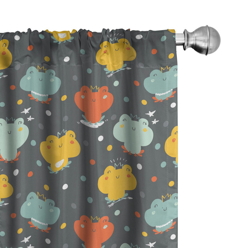 Frog Semi-Sheer Rod Pocket Sliding Panel, 28" x 63"