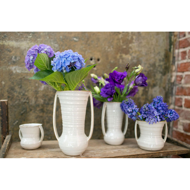  Vase de table en céramique fabriqué à la main, H 9,25 po x l 5,5 po x P 4,75 po
