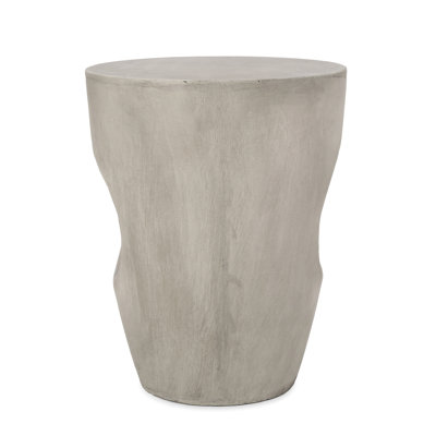 Concrete Side Table For Outdoors, Grey - Weather- And Stylish Outdoor In Adds Style To Patio
