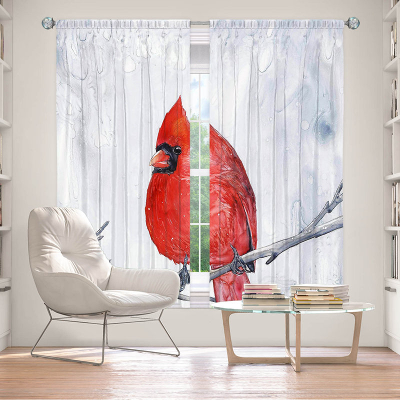 Rideau simple occultant et isolant Winter Cardinal, L 40 po x L 61 po
