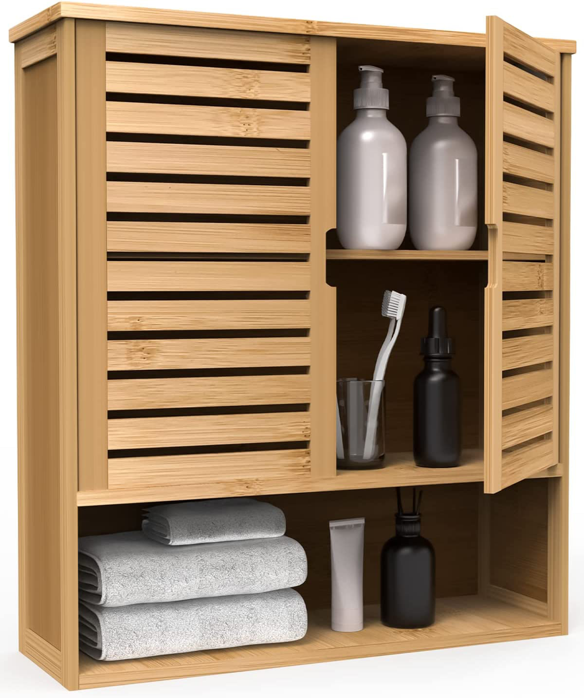 Wall Mount Bathroom Furniture Bamboo 3-Tier Over-The-Toilet Space Saver  Organizer Rack Over The Toilet Storage - China Bathroom Cabinet, Bathroom  Storage
