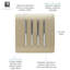 Trendi Switch 4 Gang 1 or 2 way Rocket Light Switch-86175312