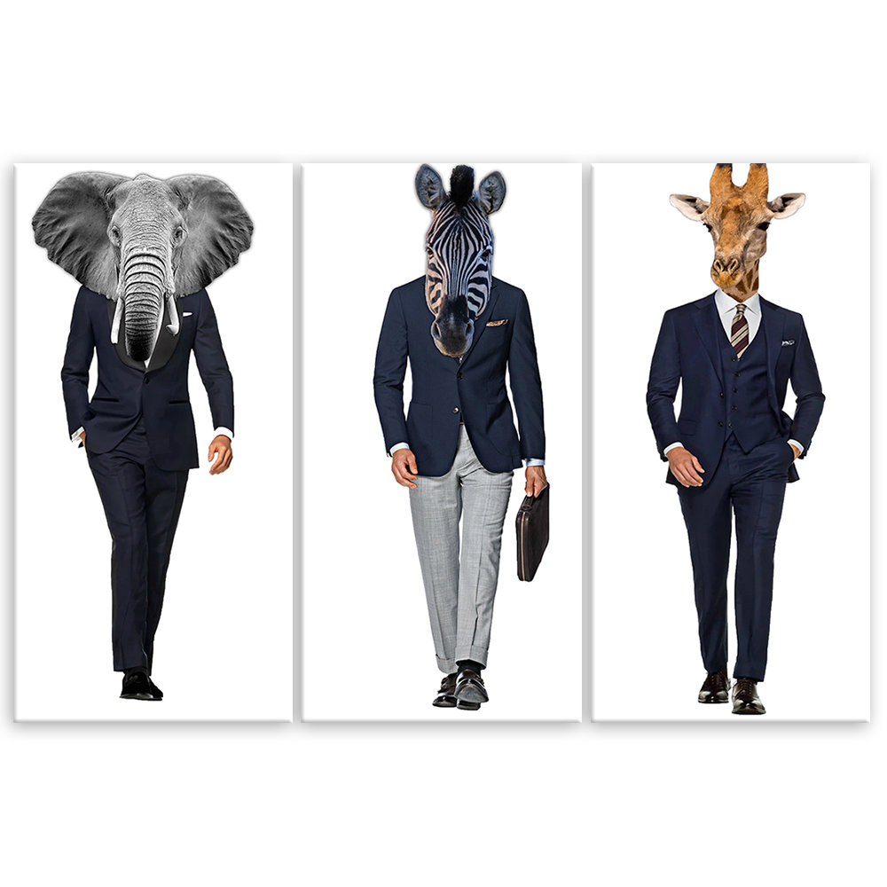 Leinwandbild Animal Africa Suit