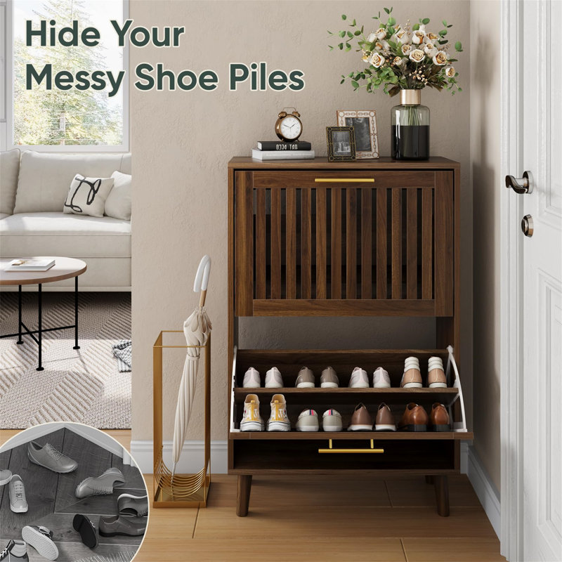 10 Pair Shoe Storage Cabinet