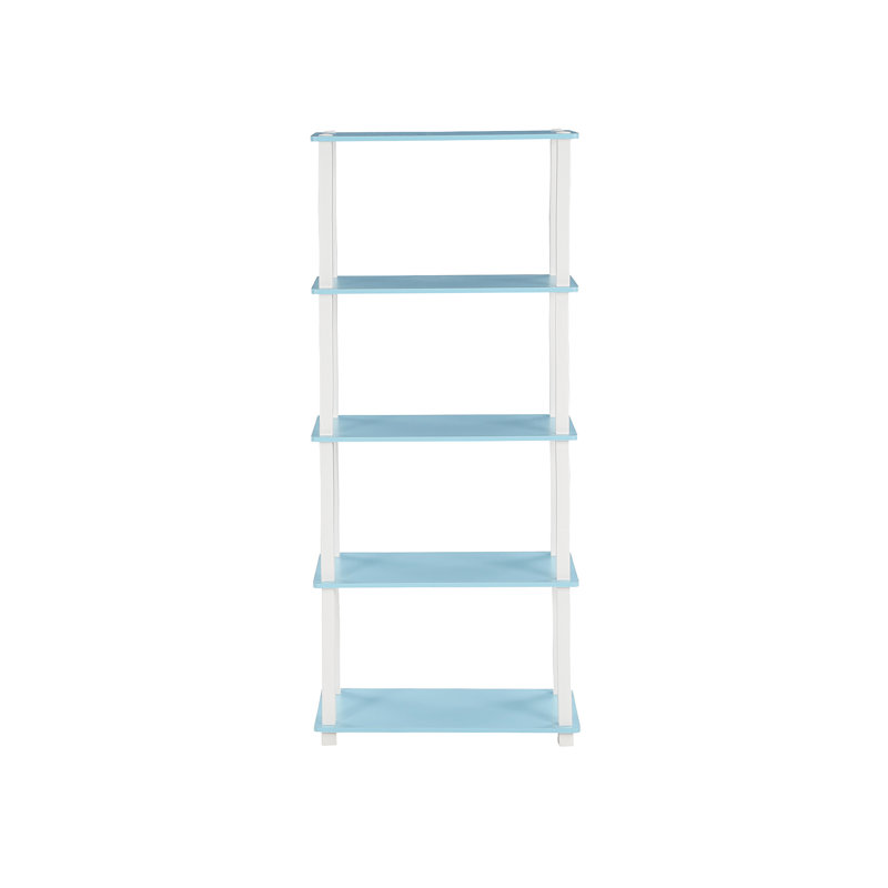 Maxine 59.9cm W Manufactured Wood Shelving Unit, Light Blue/White