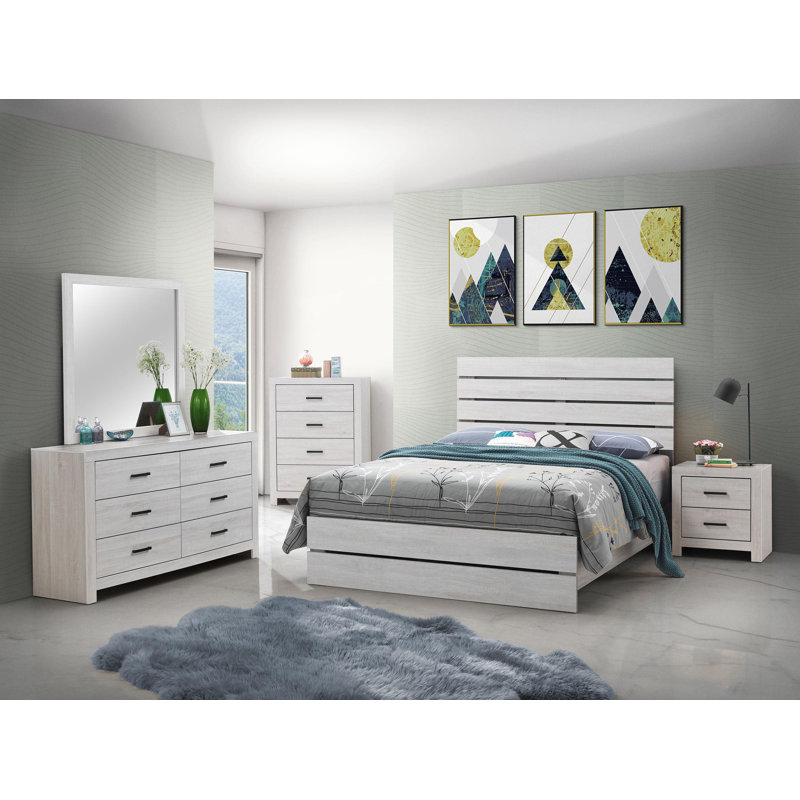 Ensemble de chambre à coucher de luxe 5 pièces, conçu pour le style et le confort Ensemble de chambre à coucher 5 pièces Minni