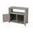 Wooden Patio Bar Table Set with Storage, Buffet Cabinet Sideboard for Outdoor and Indoor