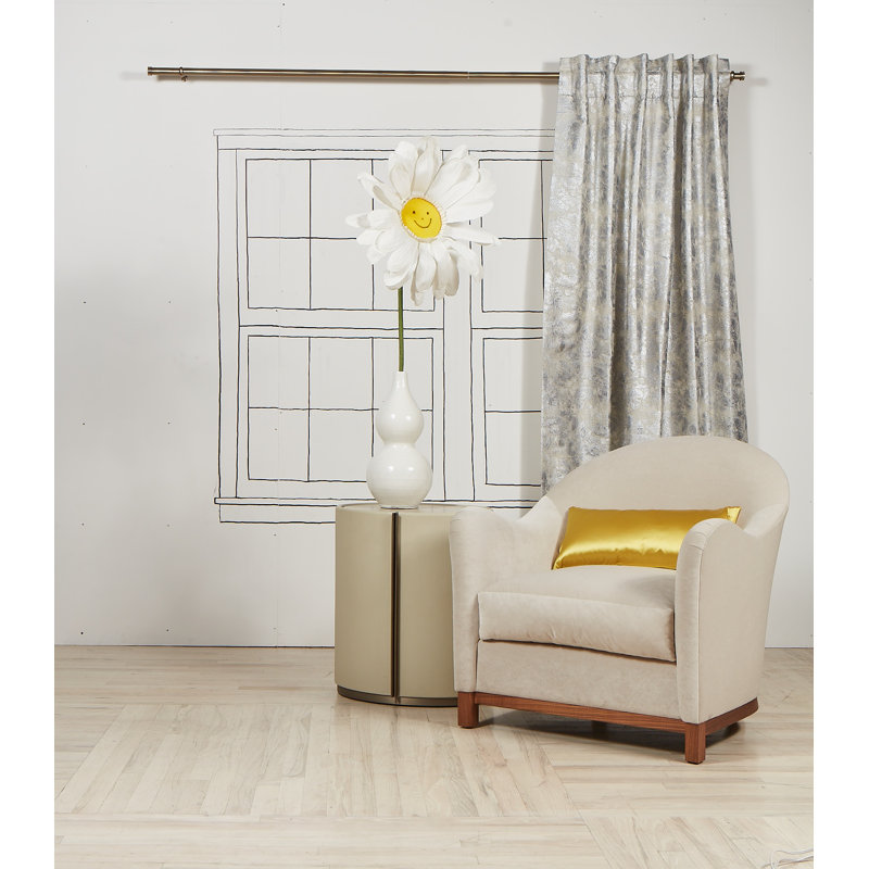 Terrazzo Room Darkening Curtain, 50" W x 108" L
