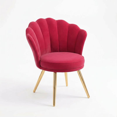Fauteuil pivotant réglable en velours avec pieds en métal doré, design moderne et stable pour un hôtel et un salon