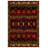 Manasa Collection Digital Print Cotton-Polyester Colorful Moroccan Rug-679876370
