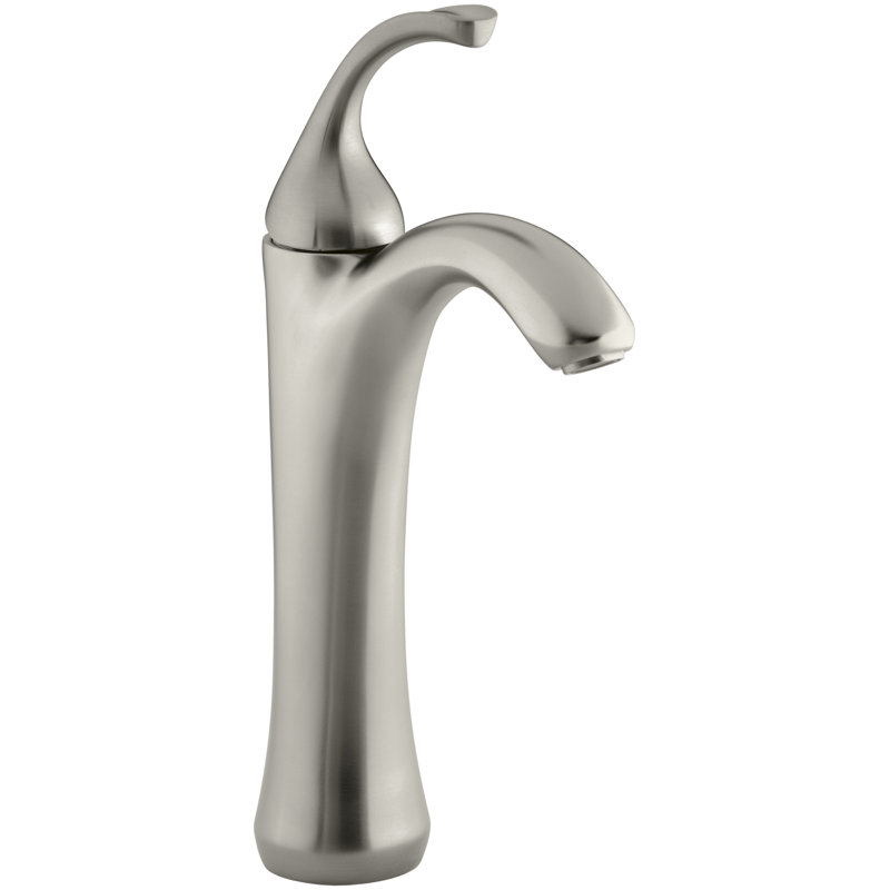 Forté Single hole Bathroom Faucet with Drain Assembly, Vibrant Brushed Nickel