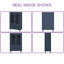 46.6" Navy Blue Ribbed Glass Display Cabinet with Drawers & Adjustable Shelf