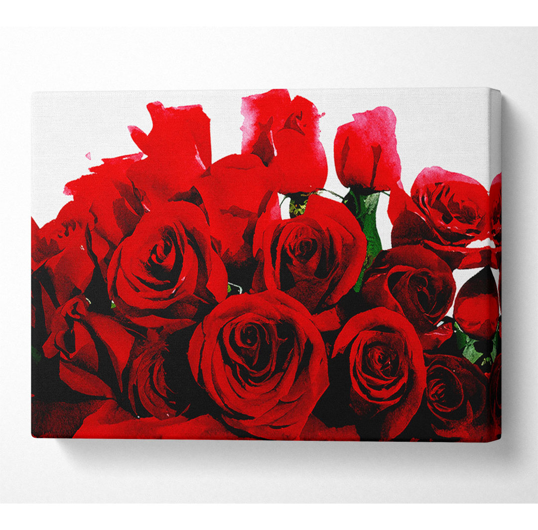 Bouquet of Red Roses - Kunstdrucke auf Leinwand