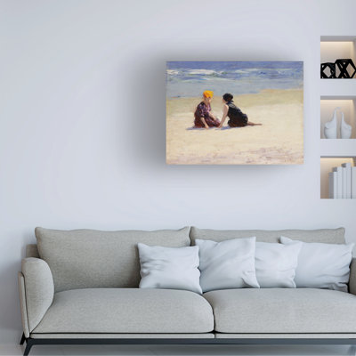 Edward Henry Potthast Confidences Canvas Art