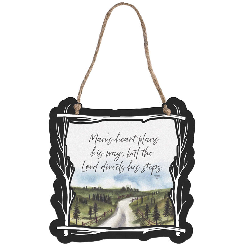 Wall Hanging Metal Twig Frame Mans Heart